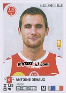 Sticker Antoine Devaux - FOOT 2012-2013 - Panini