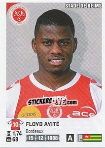 Sticker Floyd Ayite - FOOT 2012-2013 n. 332 - Panini