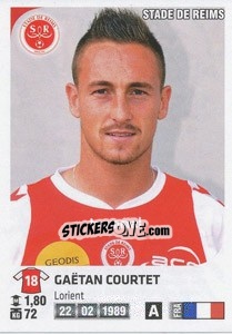 Sticker Gaetan Courtet - FOOT 2012-2013 - Panini