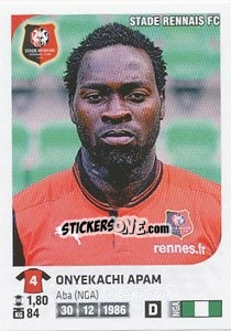 Sticker Onyekachi Apam - FOOT 2012-2013 n. 343 - Panini