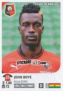 Sticker John Boye - FOOT 2012-2013 n. 344 - Panini