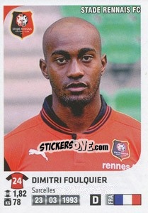 Cromo Dimitri Foulquier - FOOT 2012-2013 n. 346 - Panini