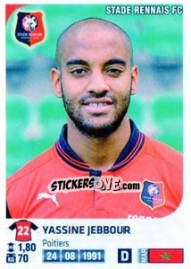 Sticker Yassine Jebbour - FOOT 2012-2013 - Panini