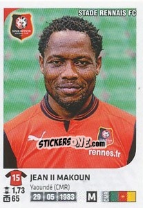 Sticker Jean II Makoun - FOOT 2012-2013 - Panini