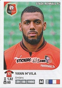 Sticker Yann M'Vila - FOOT 2012-2013 n. 354 - Panini