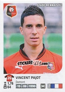Sticker Vincent Pajot - FOOT 2012-2013 - Panini