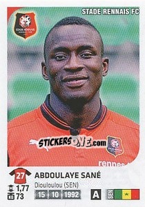 Figurina Abdoulaye Sane - FOOT 2012-2013 n. 359 - Panini