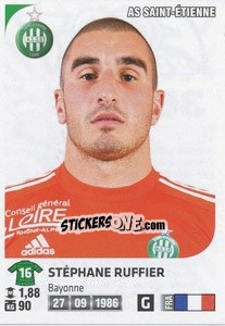 Cromo Stephane Ruffier - FOOT 2012-2013 n. 366 - Panini