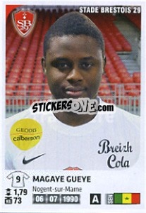 Figurina Magaye Gueye - FOOT 2012-2013 - Panini