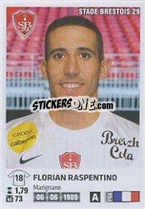 Sticker Florian Raspentino - FOOT 2012-2013 - Panini