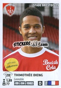 Figurina Thimothée Dieng - FOOT 2012-2013 n. M16 - Panini