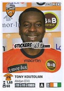 Figurina Tony Koutouan - FOOT 2012-2013 - Panini