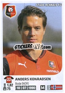 Sticker Anders Konradsen - FOOT 2012-2013 - Panini