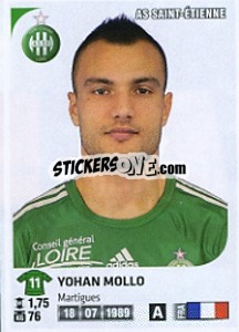 Cromo Yohan Mollo - FOOT 2012-2013 - Panini
