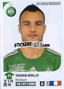 Sticker Yohan Mollo - FOOT 2012-2013 n. M41 - Panini