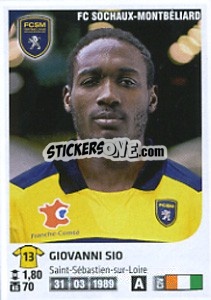 Cromo Giovanni Sio - FOOT 2012-2013 - Panini