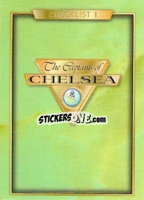 Cromo Checklist 1 - The Captains of Chelsea
 n. 61 - Futera