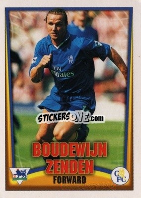 Figurina Boudewijn Zenden - Bubble Gum Premier League Mini Cards 2001-2002
 - Topps