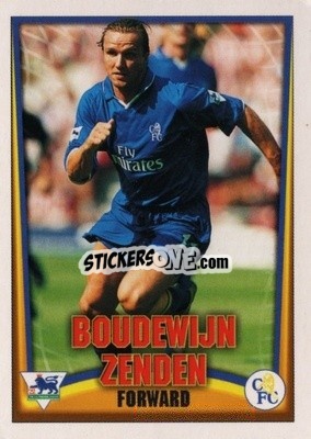 Sticker Boudewijn Zenden - Bubble Gum Premier League Mini Cards 2001-2002
 n. 25 - Topps