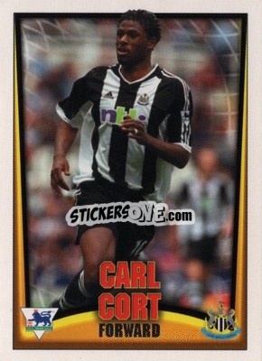 Sticker Carl Cort - Bubble Gum Premier League Mini Cards 2001-2002
 n. 17 - Topps