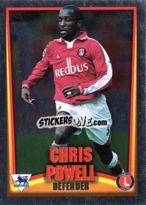 Sticker Chris Powell - Bubble Gum Premier League Mini Cards 2001-2002
 n. 7s - Topps