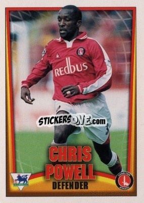 Sticker Chris Powell - Bubble Gum Premier League Mini Cards 2001-2002
 n. 7 - Topps