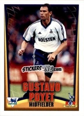 Sticker Gustavo Poyet - Bubble Gum Premier League Mini Cards 2001-2002
 - Topps