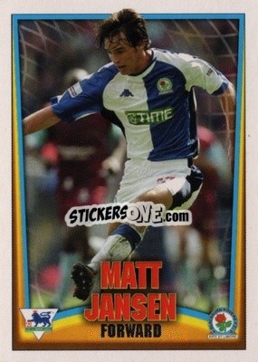Sticker Matt Jansen - Bubble Gum Premier League Mini Cards 2001-2002
 n. 5 - Topps