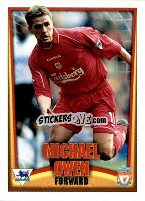 Sticker Michael Owen - Bubble Gum Premier League Mini Cards 2001-2002
 n. 12 - Topps