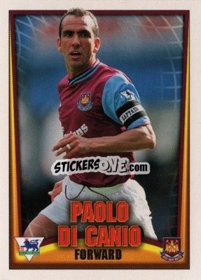 Cromo Paolo Di Canio - Bubble Gum Premier League Mini Cards 2001-2002
 - Topps