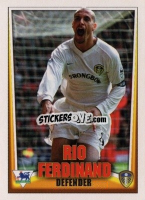 Sticker Rio Ferdinand - Bubble Gum Premier League Mini Cards 2001-2002
 n. 11 - Topps