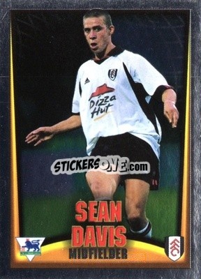 Cromo Sean Davies - Bubble Gum Premier League Mini Cards 2001-2002
 n. 9s - Topps