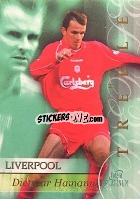 Sticker Dietmar Hamann - Liverpool The Treble 2001-2002
 n. TR6 - Futera