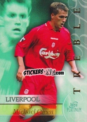 Sticker Michael Owen - Liverpool The Treble 2001-2002
 n. TR12 - Futera