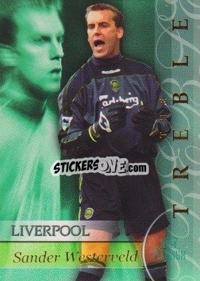 Sticker Sander Westerveld - Liverpool The Treble 2001-2002
 n. TR14 - Futera