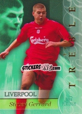 Sticker Steven Gerrard - Liverpool The Treble 2001-2002
 - Futera