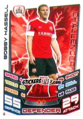 Sticker Bobby Hassell - NPower Championship 2012-2013. Match Attax n. 2 - Topps