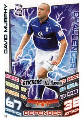 Sticker David Murphy - NPower Championship 2012-2013. Match Attax n. 11 - Topps