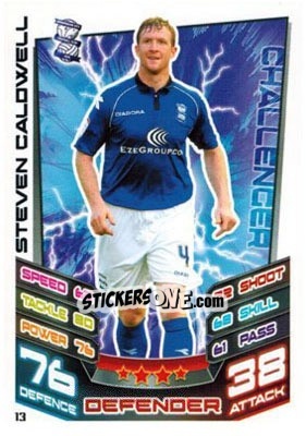 Sticker Steven Caldwell - NPower Championship 2012-2013. Match Attax n. 13 - Topps