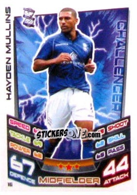 Sticker Hayden Mullins - NPower Championship 2012-2013. Match Attax n. 16 - Topps