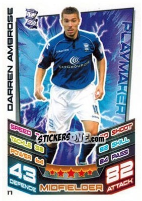 Sticker Darren Ambrose - NPower Championship 2012-2013. Match Attax n. 17 - Topps