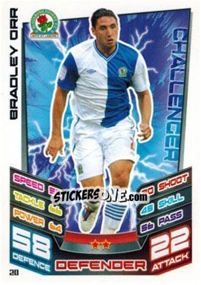 Sticker Bradley Orr - NPower Championship 2012-2013. Match Attax n. 20 - Topps