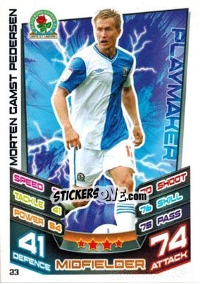 Sticker Morten Gamst Pedersen - NPower Championship 2012-2013. Match Attax n. 23 - Topps