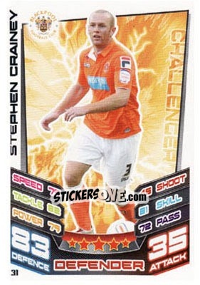 Cromo Stephen Crainey - NPower Championship 2012-2013. Match Attax n. 31 - Topps