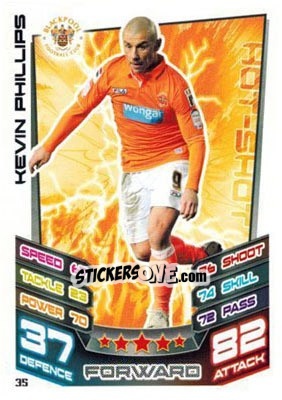 Sticker Kevin Phillips - NPower Championship 2012-2013. Match Attax n. 35 - Topps