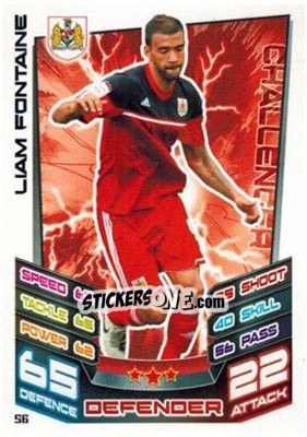 Cromo Liam Fontaine - NPower Championship 2012-2013. Match Attax - Topps