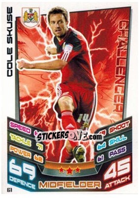Sticker Cole Skuse - NPower Championship 2012-2013. Match Attax n. 61 - Topps