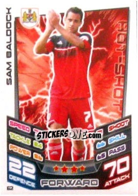 Sticker Sam Baldock - NPower Championship 2012-2013. Match Attax n. 62 - Topps