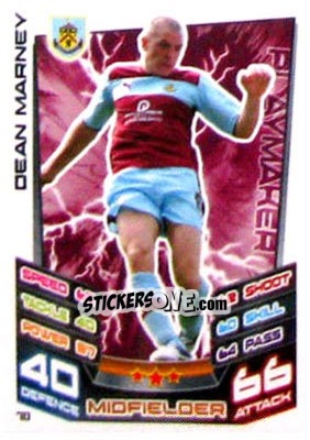 Sticker Dean Marney - NPower Championship 2012-2013. Match Attax n. 70 - Topps