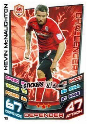 Sticker Kevin McNaughton - NPower Championship 2012-2013. Match Attax n. 75 - Topps